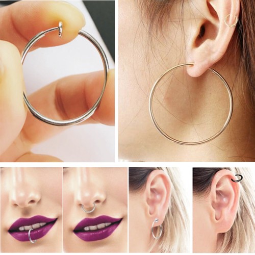Pair clip on hoop - clip,