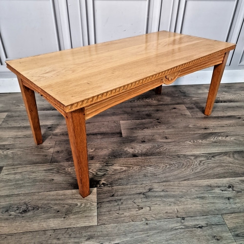 Vintage coffee table solid oak - vintage,