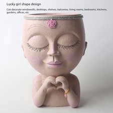 A-Face Planter Pot Resin Love