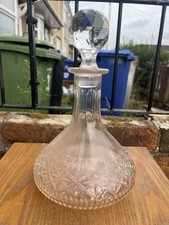 Thomas Webb Crystal Ships Decanter 
