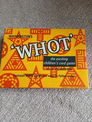 Whot waddingtons card - ‘whot’,