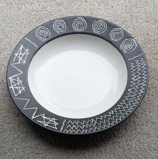 Habitat Scraffito Shallow Pasta Bowls Set of 3