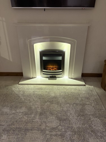 Granite stone fireplace - stone,