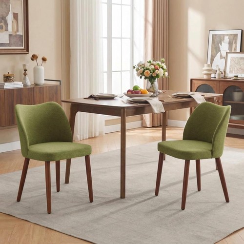 Linen upholstered dining - upholstered,