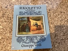 Rigoletto in Full Score by Giuseppe Verdi (1992, Trade Paperback)