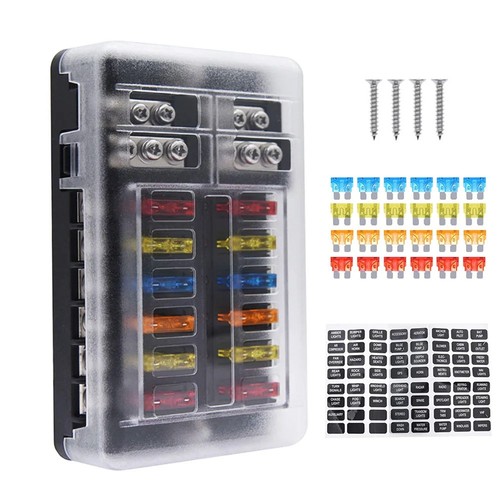 Auto marine fusebox holder - auto, 12v
