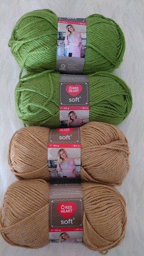 Red heart soft aran 4x100g - red,