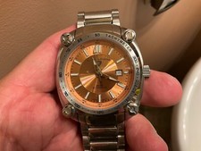 SWISS LEGEND SWI SWISS MADE 18 JEWEL SAPPHIRE CRYSTAL COPPER DIVER EXCELLENT