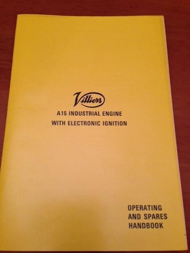 Villiers a15 parts operators - villiers,