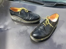 Vintage Dr Martens 1461 black leather shoes UK 7 EU 41 England 