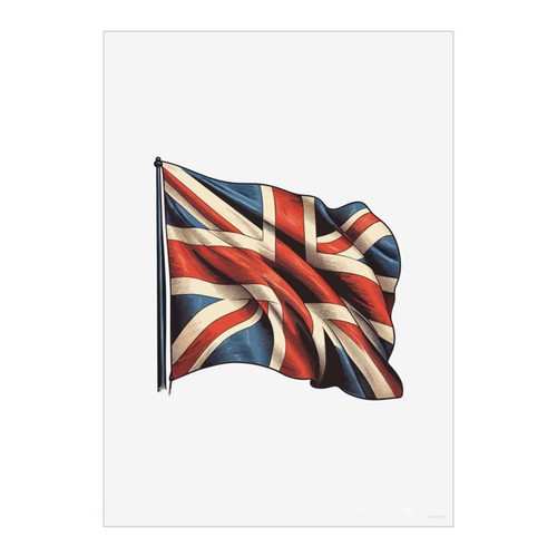 Union jack flag wall art - 'union,