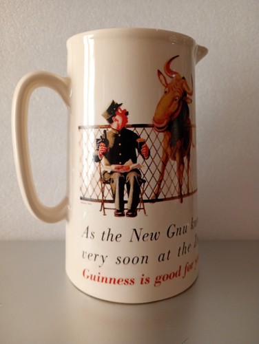 Guinness gnu jug - guinness, jug.guinness