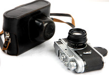 Zorki 4 35mm Rangefinder camera with Jupiter-8 50mm f2 Lens vintage soviet USSR