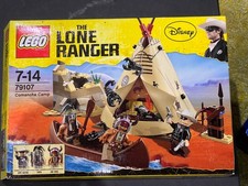 Lego The Lone Ranger 79107 Comanche Camp, 100% Complete with Box and Manual.