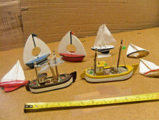 8 SMALL DISPLAY MODEL BOATS