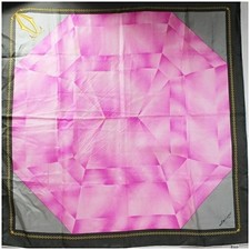 Cartier Scarf Silk 33.9in Pink