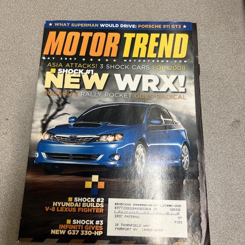 Motor trend may 2007 subaru - trend,
