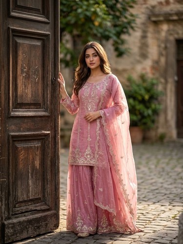 Punjabi sharara plazzo - plazzo, kurti