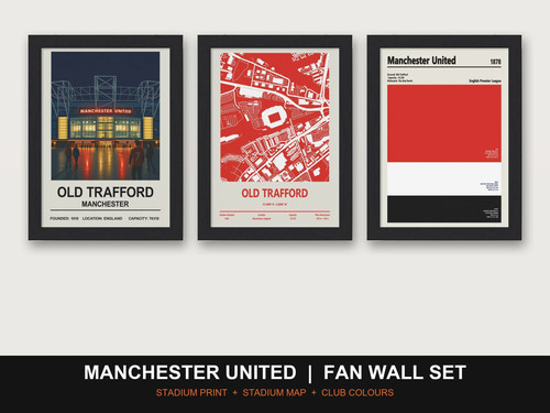Manchester united fan wall set - manchester,