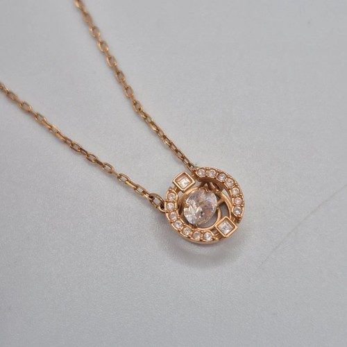 Swarovski una necklace gold - swarovski,