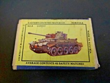 Comet Tank Matchbox c1970s - Eastern Counties Match company Norfolk 