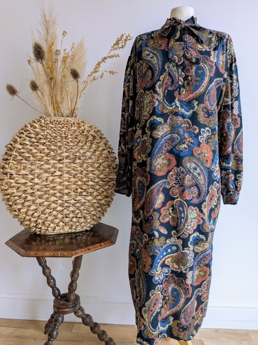 Vintage paisley flower - 80's,, paisley/flower