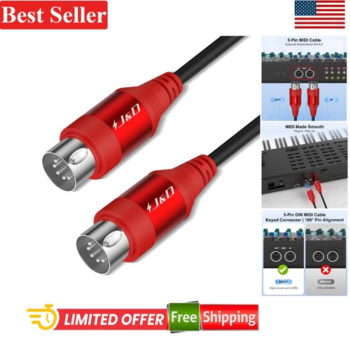Pin din midi - cable, male