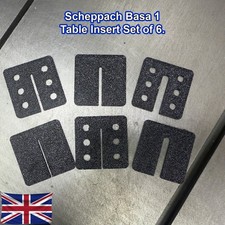Bandsaw Table Insert Set x6 for Scheppach Basa 1 inc Wide and Zero Clearance