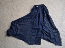Ladies Navy Blue Scarf Shawl