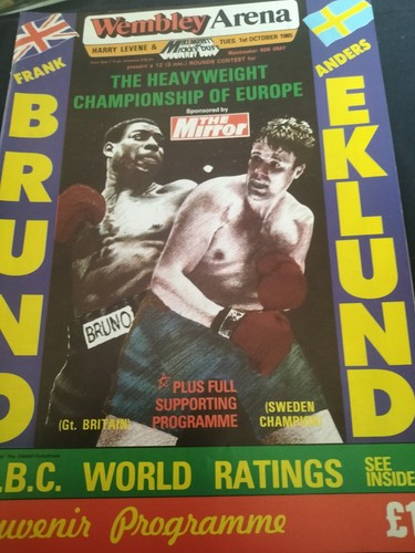 Vintage boxing programme frank - programme,