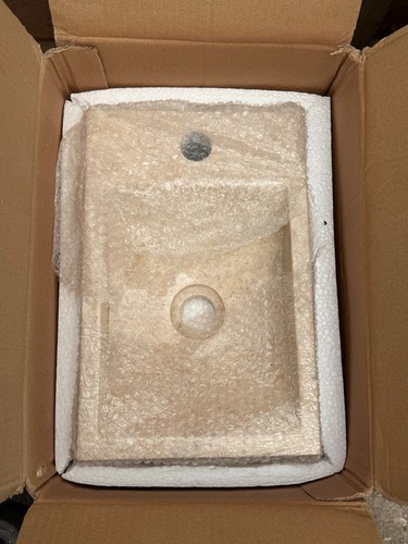 Natural marble bathroom basin - natural,