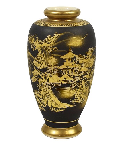 Japanese black gold satsuma - &,