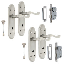Satin Nickel Bathroom Door