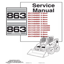 Service manual for bobcat - for, 863