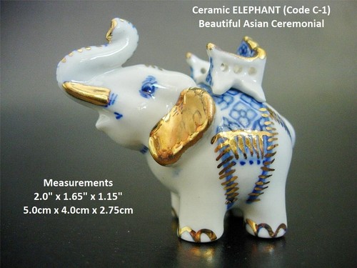 Porcelain elephant beautiful - porcelain,