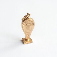 Parking Meter Pendant Charm Gold 9 Carat Vintage With Car