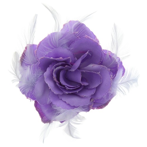 Glitter hair rose - rose, with