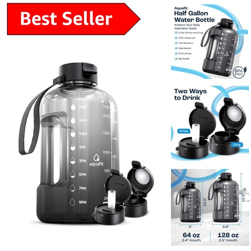 Grey fade water bottle with - 2l,