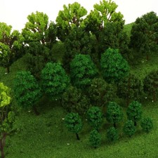 30pcs/pack Model Trees HO OO Scale Railroad Garden Park Scenery Landscape