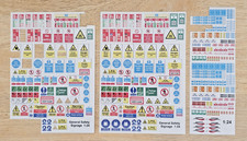 BECC - 1/24th SMS 01 Standard Marine + General Safety Signage, Lifeboat, Tugboat