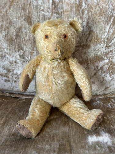 Vintage jointed mohair teddy - vintage,