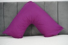 Polycotton V-Pillowcase for Orthopedic, Pregnancy & Nursing Back & Neck Support