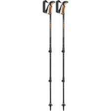 LEKI Walking/Trekking Poles - Khumbu Antishock Dark Anthracite / Orange