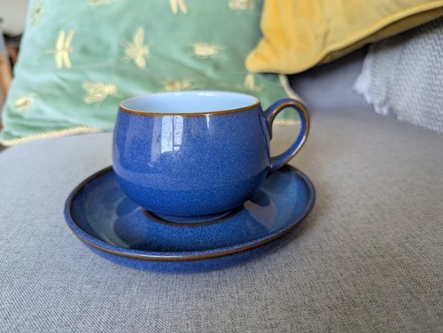 Denby blue cup - blue, and