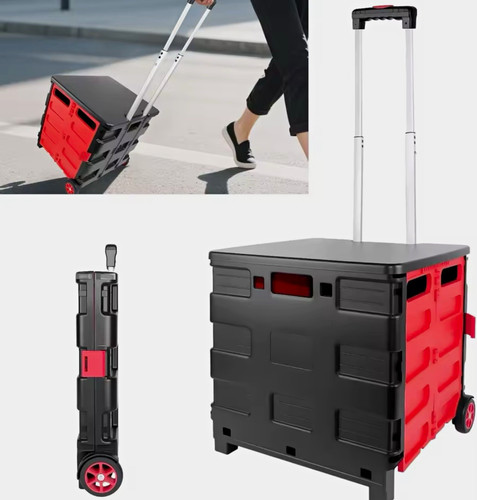 Foldable plastic trolley - trolley, cart