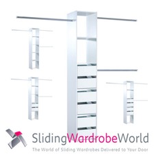 Wardrobe Interior Storage with (or without) drawers for Sliding Wardrobe Doors