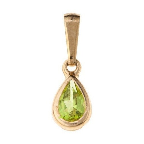 9ct real gold small teardrop - gold,