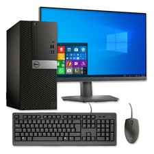 CHEAP FAST INTEL i5 QUAD DESKTOP PC & TFT COMPUTER SET 16GB WINDOWS 10 HDD & SSD