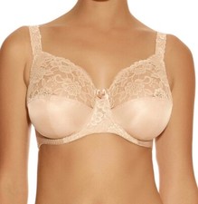 Fantasie Helena Bra Nude Beige Size 30E Underwired Full Cup Lace Skin 7700 New