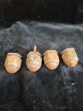 4 X Old Vintage Antique Brass